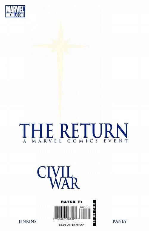 Marvel Comics Civil War: The Return #1 Modern Age 2007 Variant One Shot