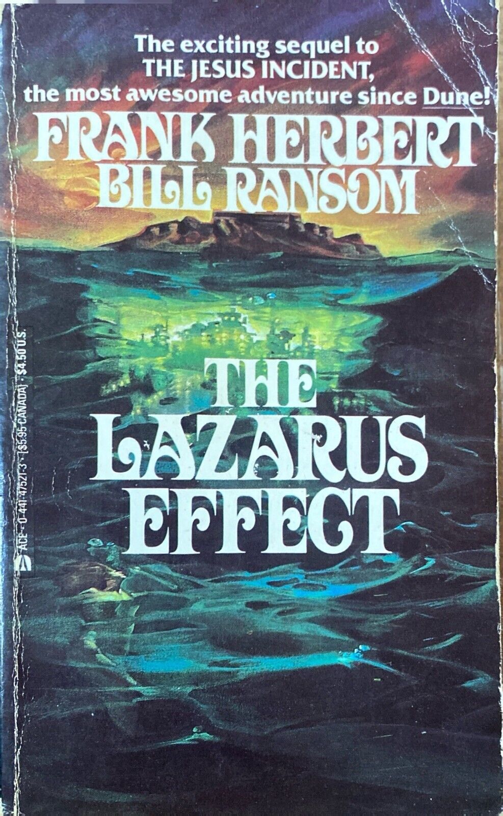 The Lazarus Effect by Frank Herbert & Bill Ransom 1987 Ace Paperback