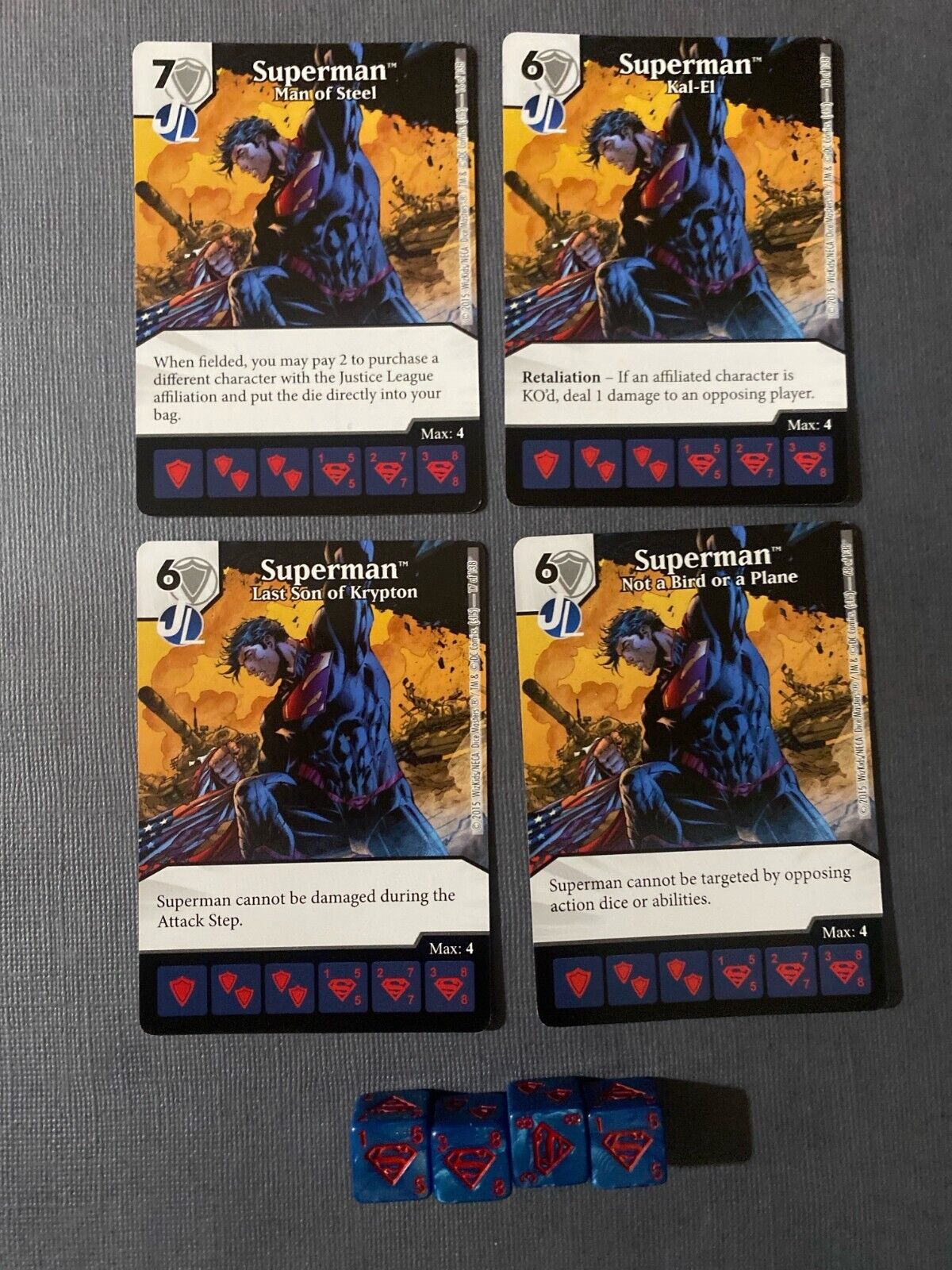 Wizkids DC Dice Masters Justice League Superman Set +4 dice