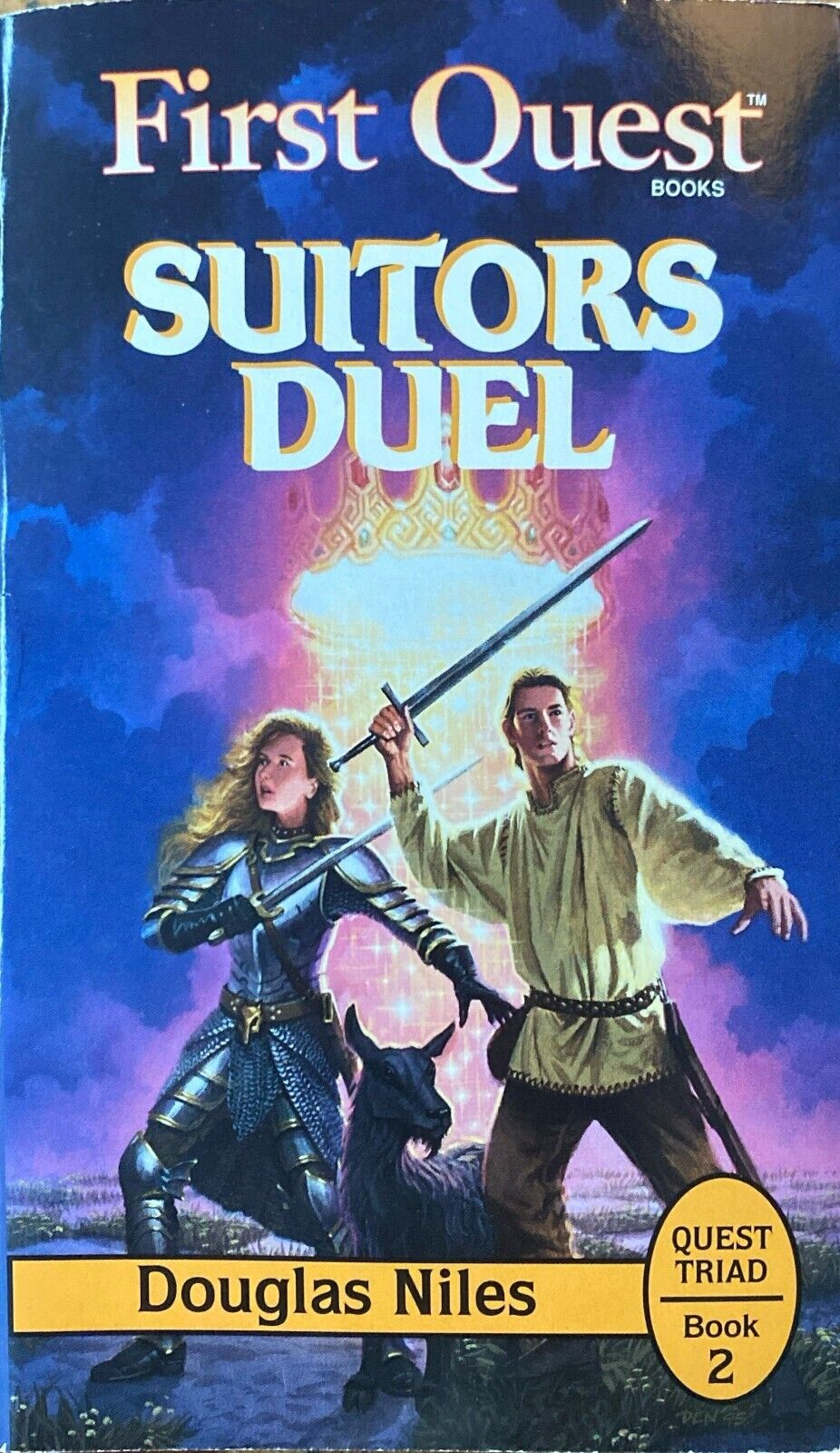 First Quest: Suitors Duel by Douglas Niles 1995 TSR Paperback Quest Triad Book 2