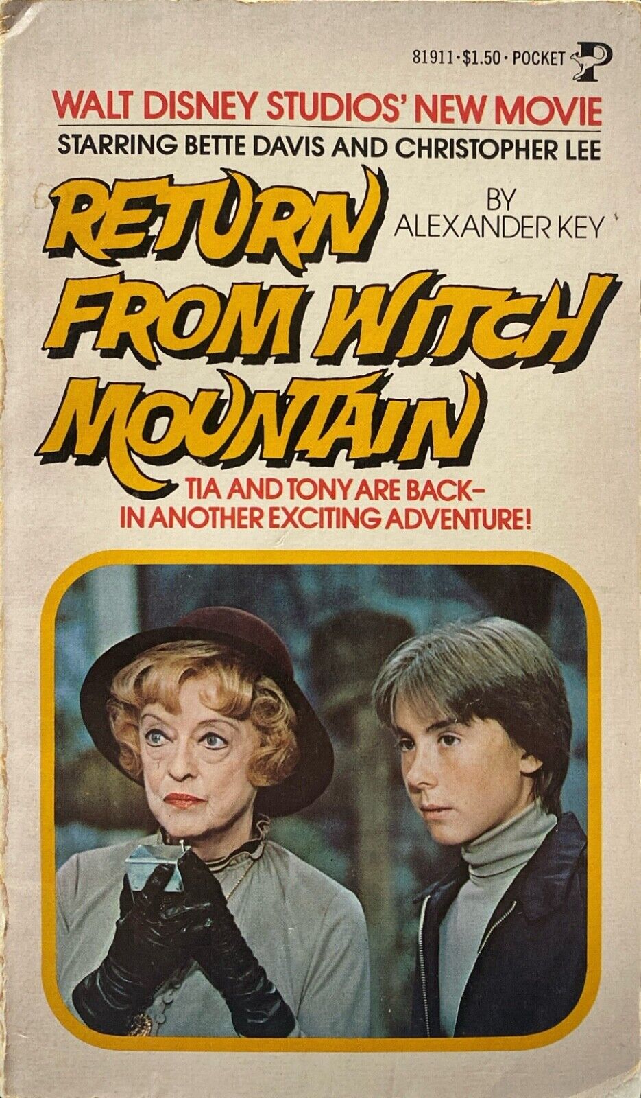 Return From Witch Mountain by Alexander Key 1978 Pocket Paperback Walt Disney