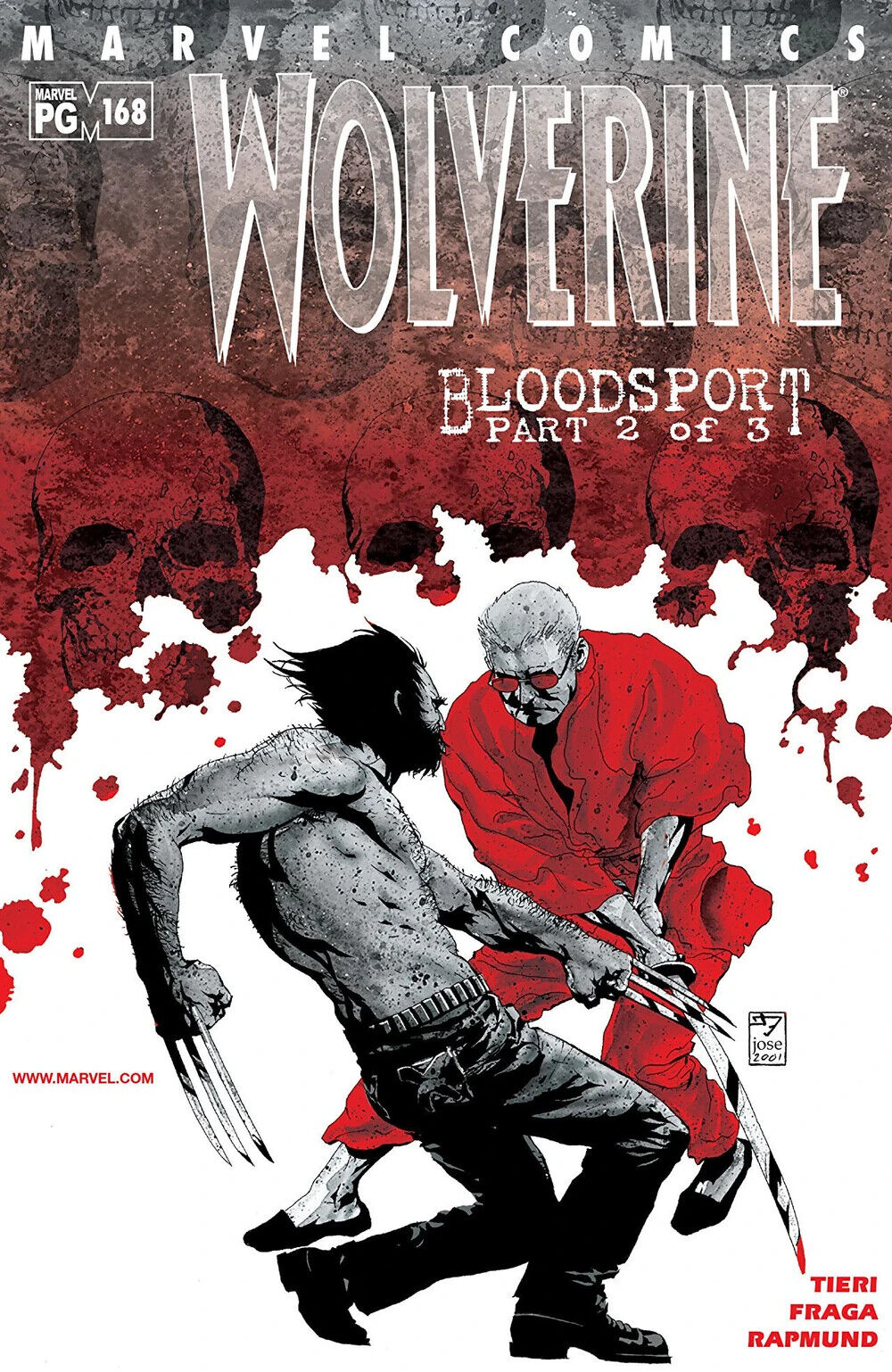 Marvel Comics Wolverine #168 Modern Age 2001