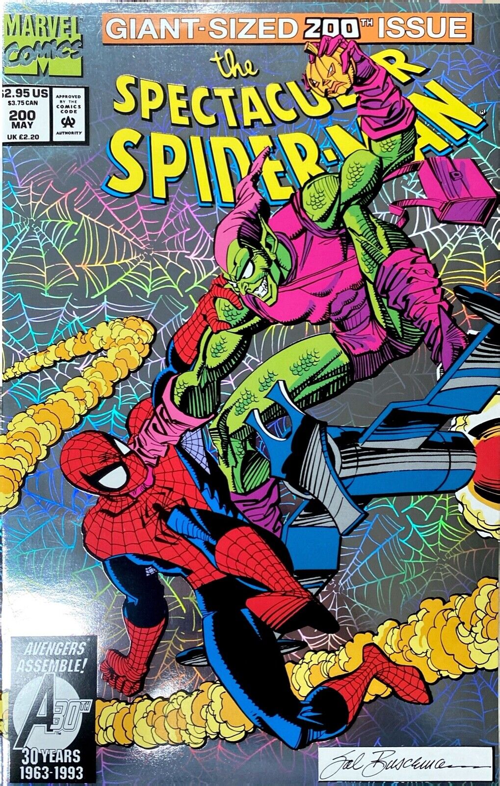 Marvel Comics Spectacular Spider-man #200 Modern Age 1993 Foil Green Goblin