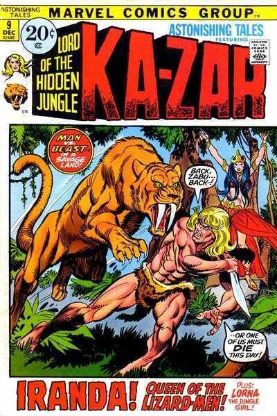 Marvel Comics Astonishing Tales #9 Bronze Age 1971 Ka-zar