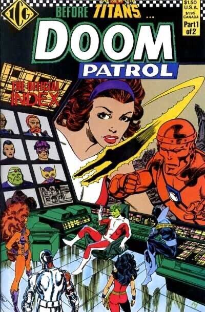 ICG Comics Official Doom Patrol Index #1-2 Copper Age 1986