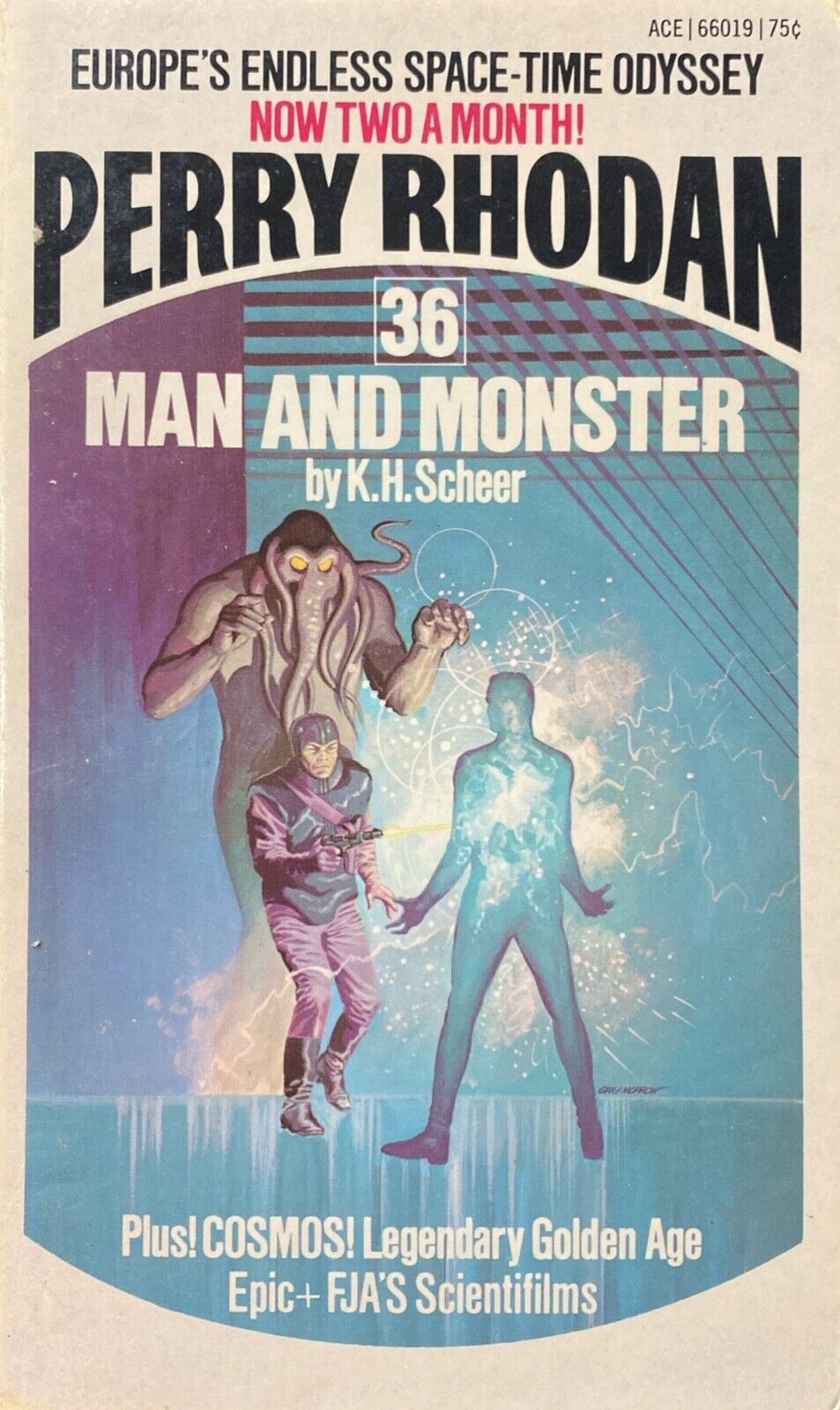Perry Rhodan 36: Man and Monster by K.H. Scheer 1973 Ace Paperback