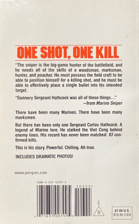 Marine Sniper: 93 Confirmed Kills by Charles Henderson 1986 Berkley Paperback