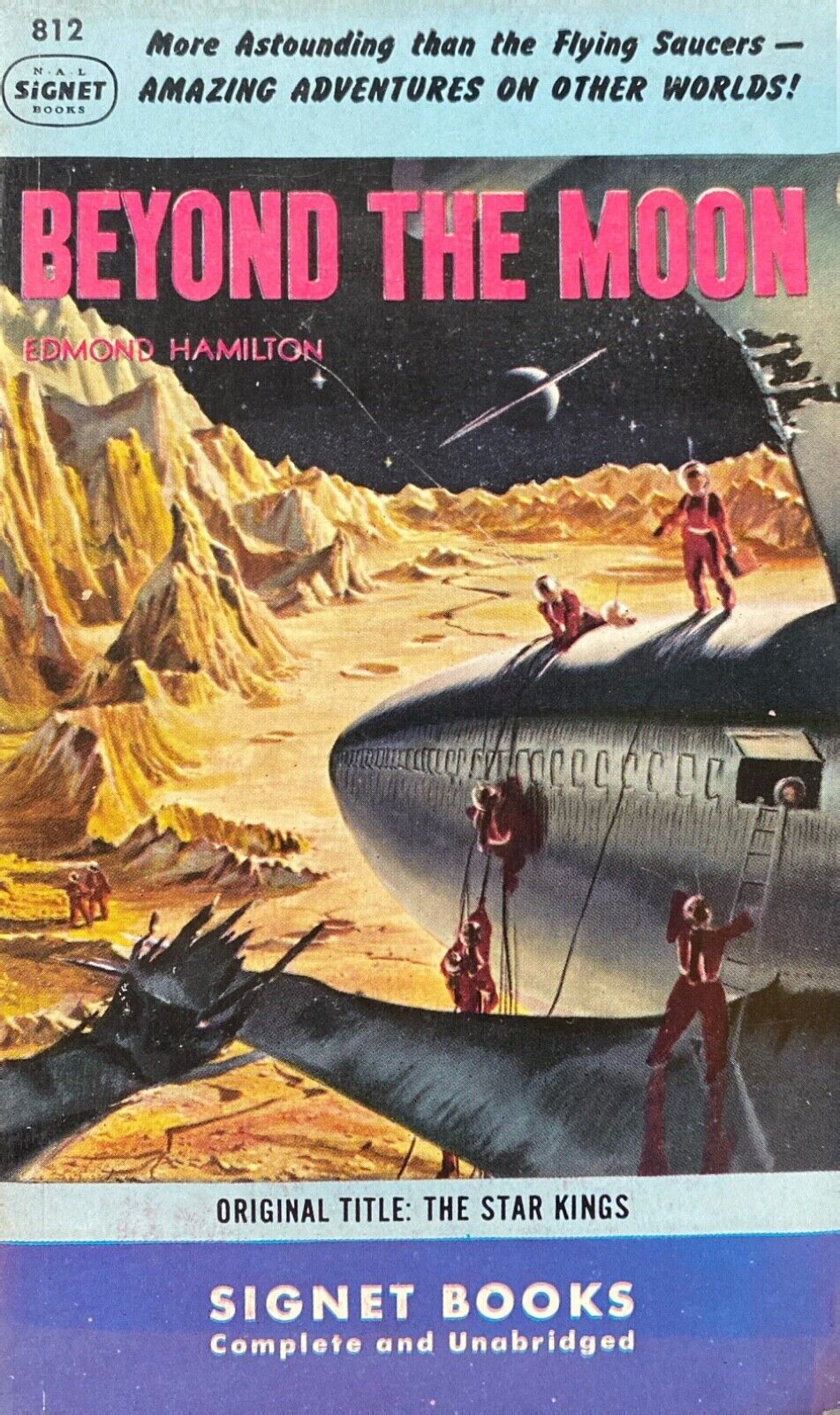 Beyond the Moon by Edmond Hamilton 1950 Signet 812 Paperback