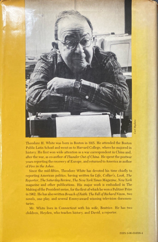 In Search of History: A Personal Adventure by T.H.White 1978 Harper Hardcover