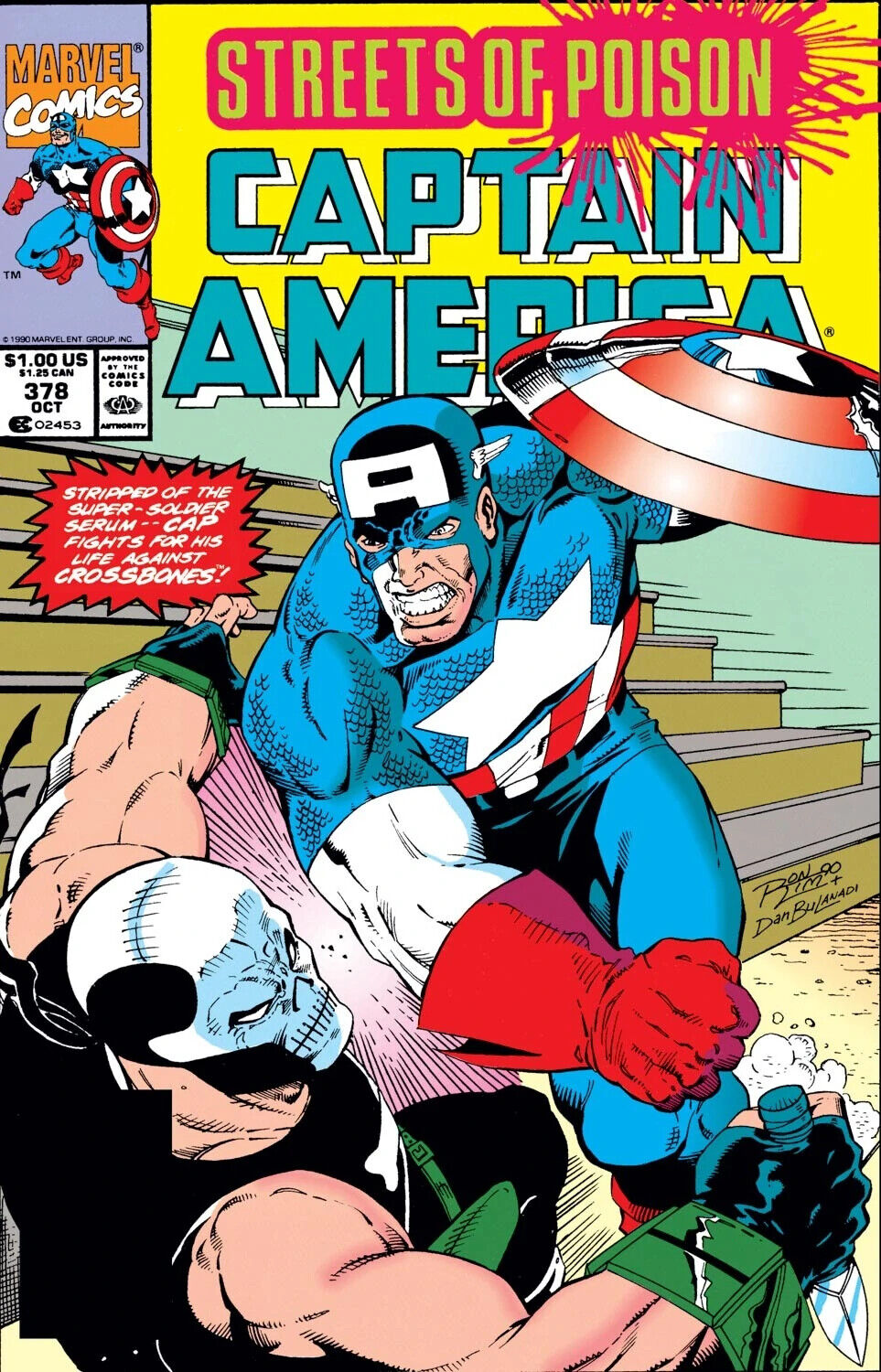 Marvel Comics Captain America #378 Copper Age 1990