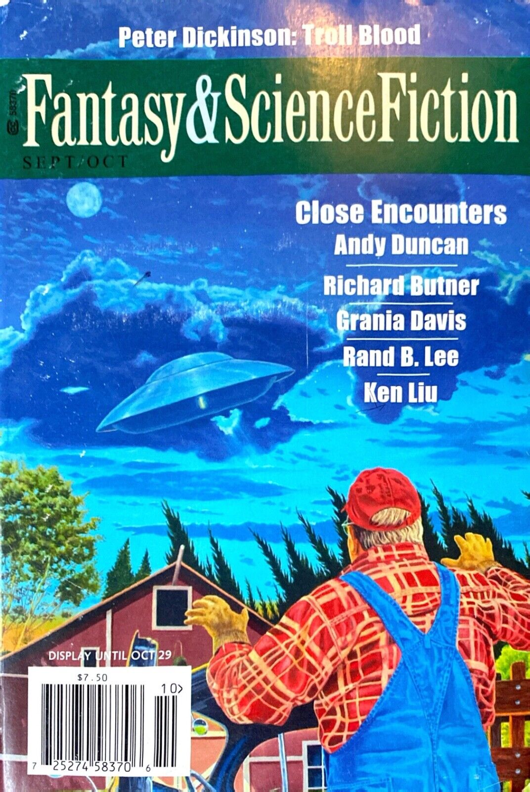 Fantasy & Science Fiction Vol. 123 No. 3-4 September/October 2012 Liu Dickinson