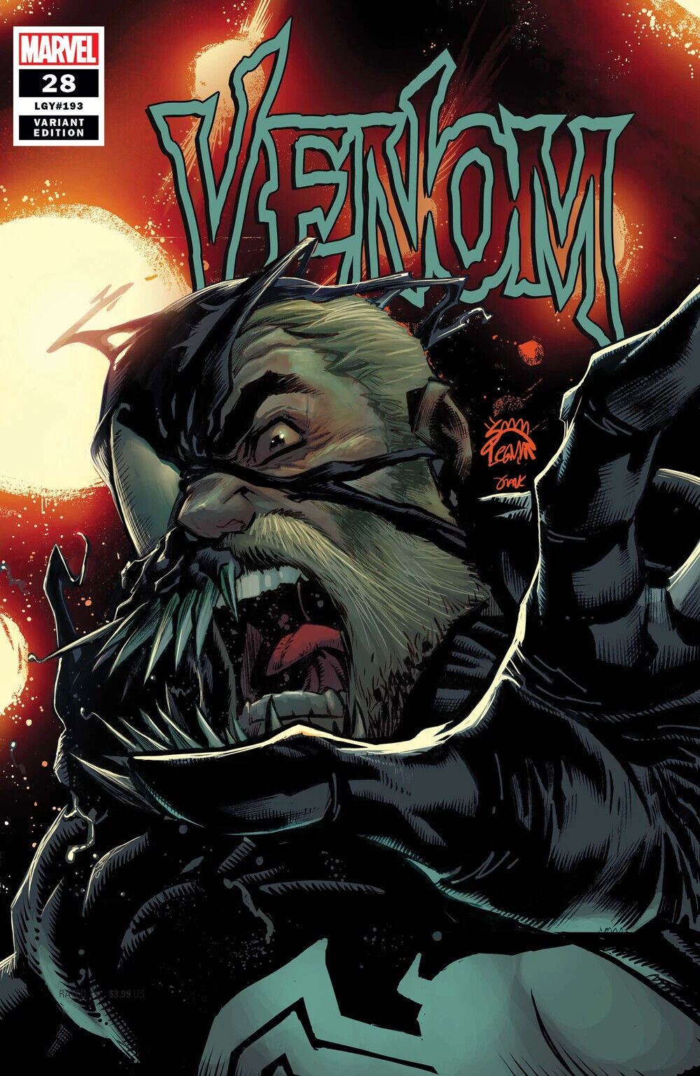 Marvel Comics Venom #28 Modern Age 2020 Stegman Variant