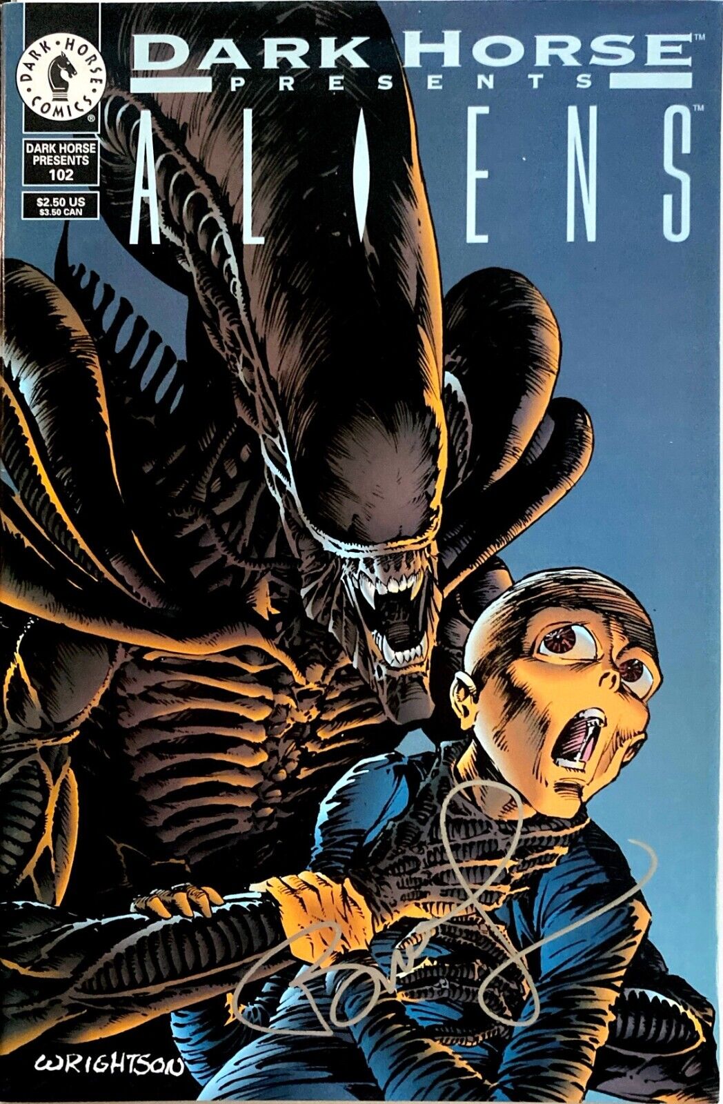Dark Horse Presents (Aliens) #102 Modern Age 1995 Signed Bernie Wrightson