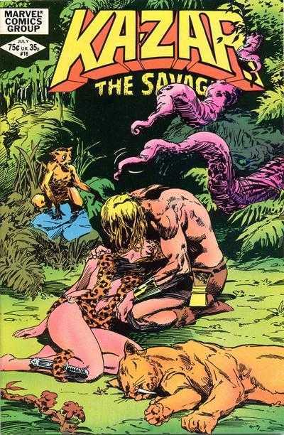 Marvel Comics Ka-zar the Savage #16 Bronze Age 1982