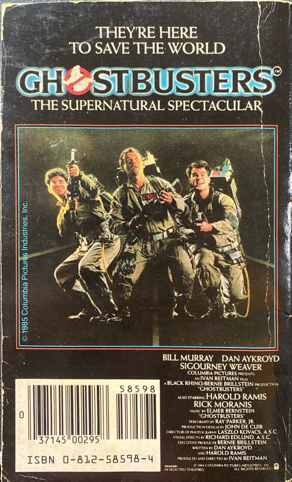 Ghostbusters by Ed Naha 1985 Tor Paperback