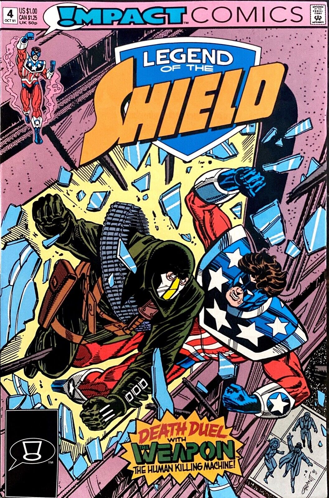 Impact Comics Legend of the Shield #4 Copper Age 1991