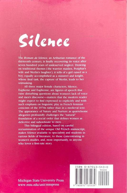 Silence: A Thirteenth Century French Romance translated by Sarah Roche-Mahdi TPB
