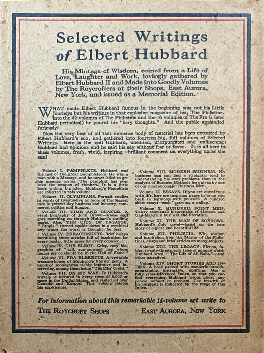 Little Journeys to Homes of the Great by Elbert Hubbard Vol II Famous Women