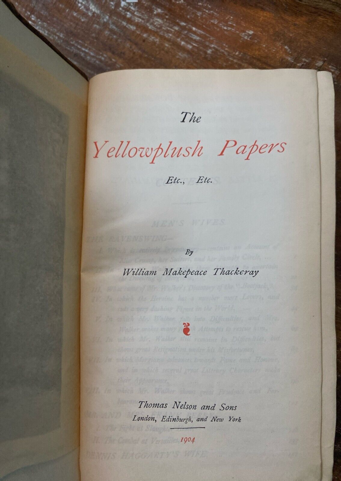 The Yellowplush Papers Etc. by W.M. Thackeray 1904 New Century Library Leather