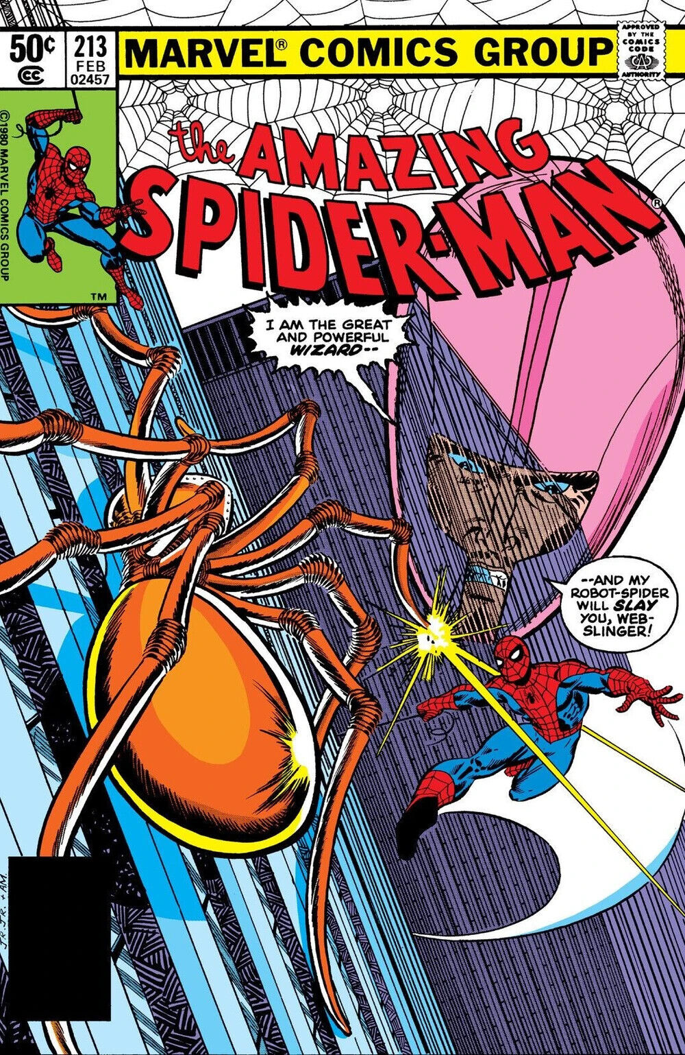 Marvel Comics Amazing Spider-man #213 Bronze Age 1981 The Wizard