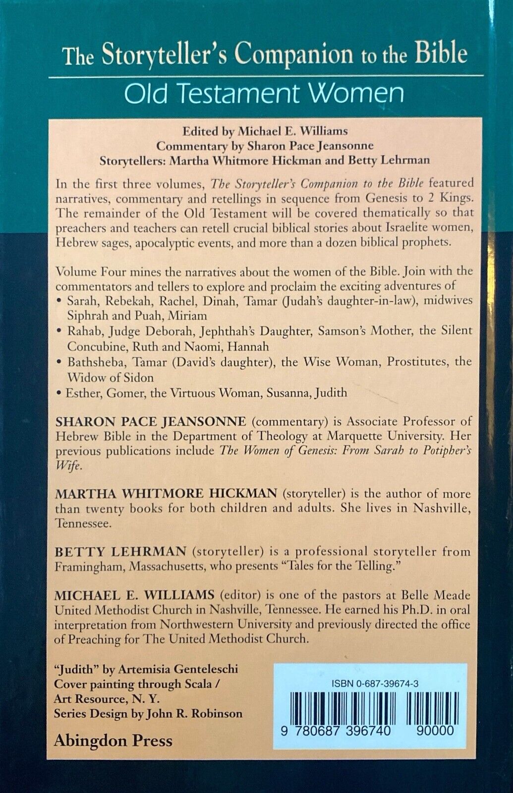 The Storyteller's Companion to the Bible Volume 4: Old Testament Women Williams