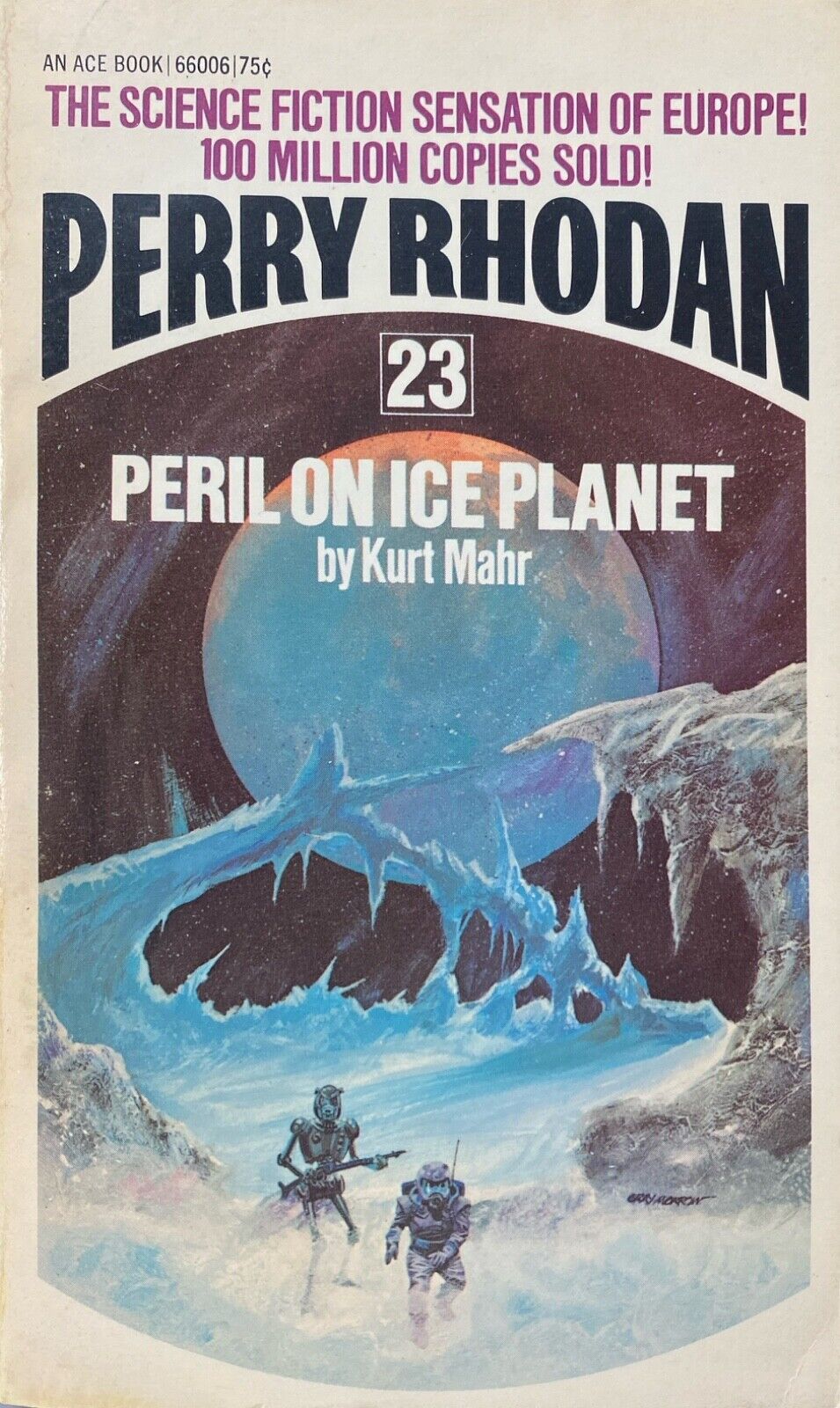 Perry Rhodan 23: Peril On Ice Planet by Kurt Mahr 1973 Ace Paperback