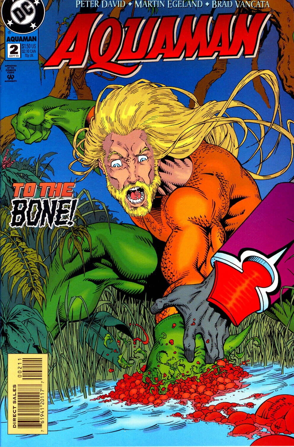 DC Comics Aquaman #2 Modern Age 1994 Aquaman Loses Hand