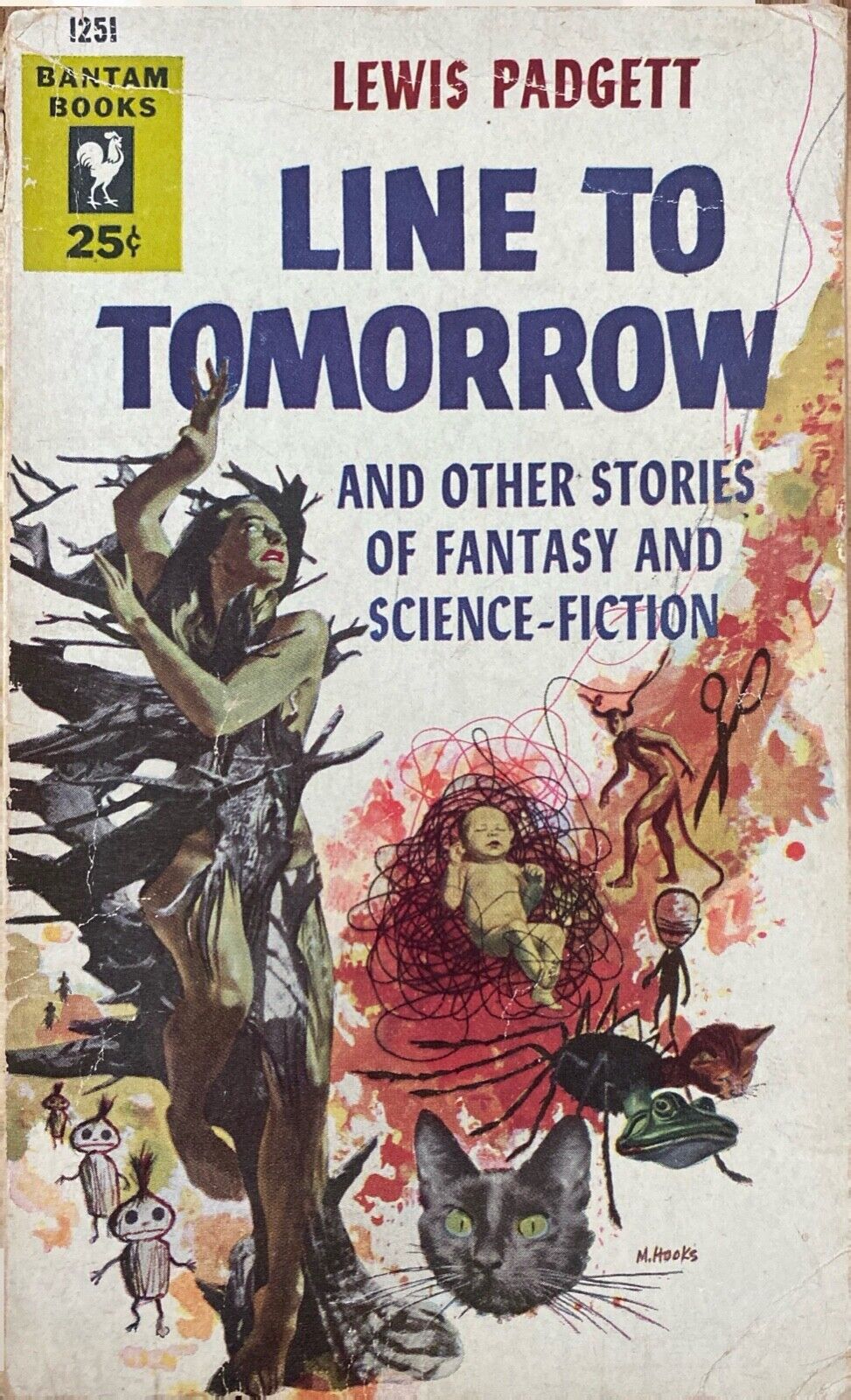 Line to Tomorrow by Lewis Padgett 1954 Bantam 1251 Paperback First