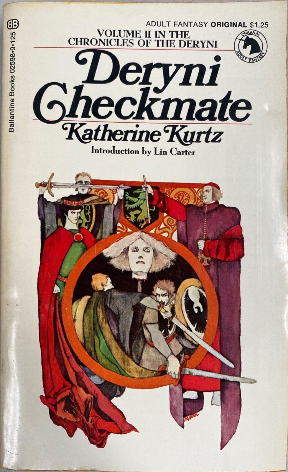 Deryni Checkmate by Katherine Kurtz 1972 Ballantine Paperback