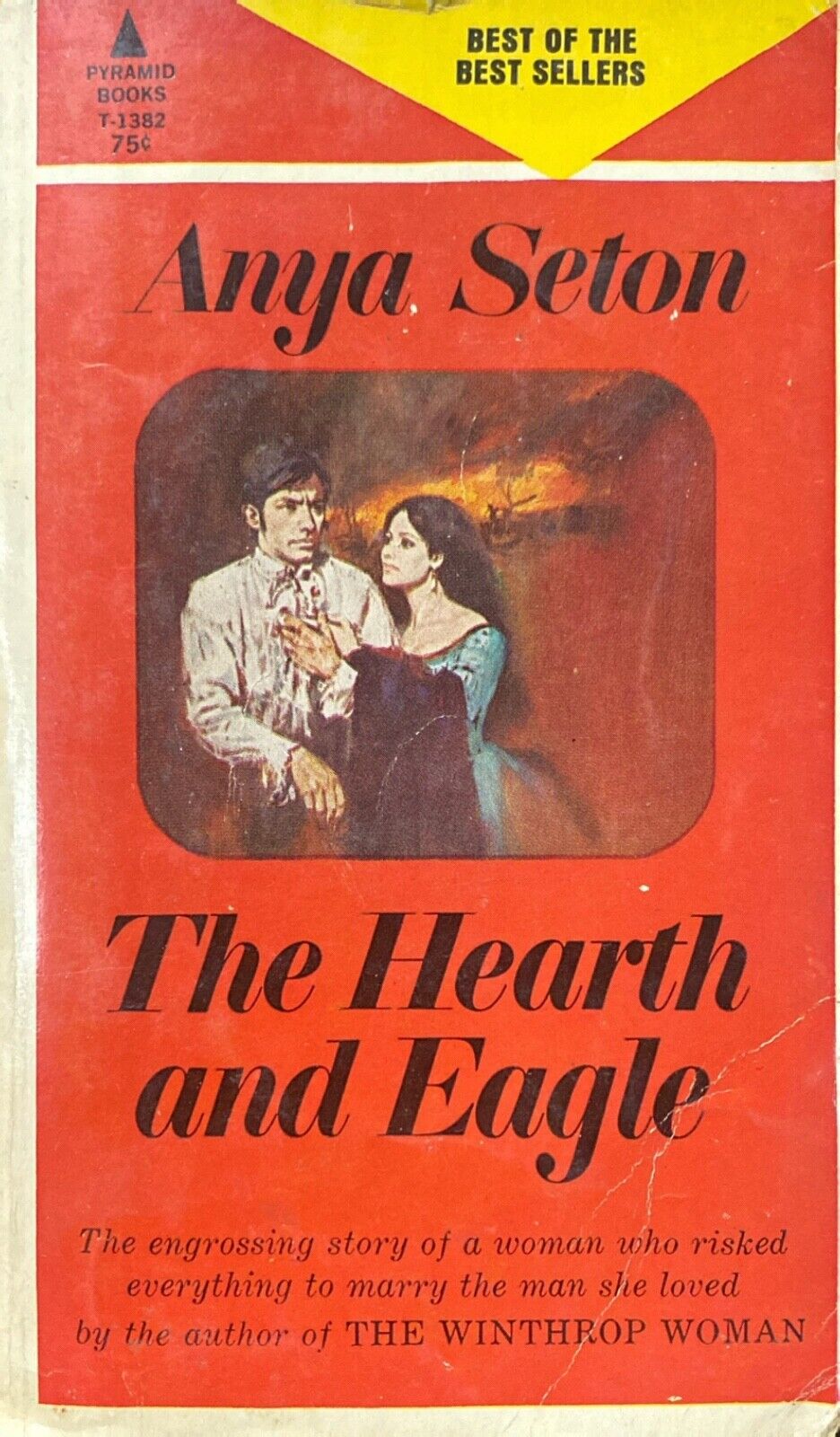 The Hearth and the Eagle by Anya Seton 1966 Pyramid T-1382 Paperback