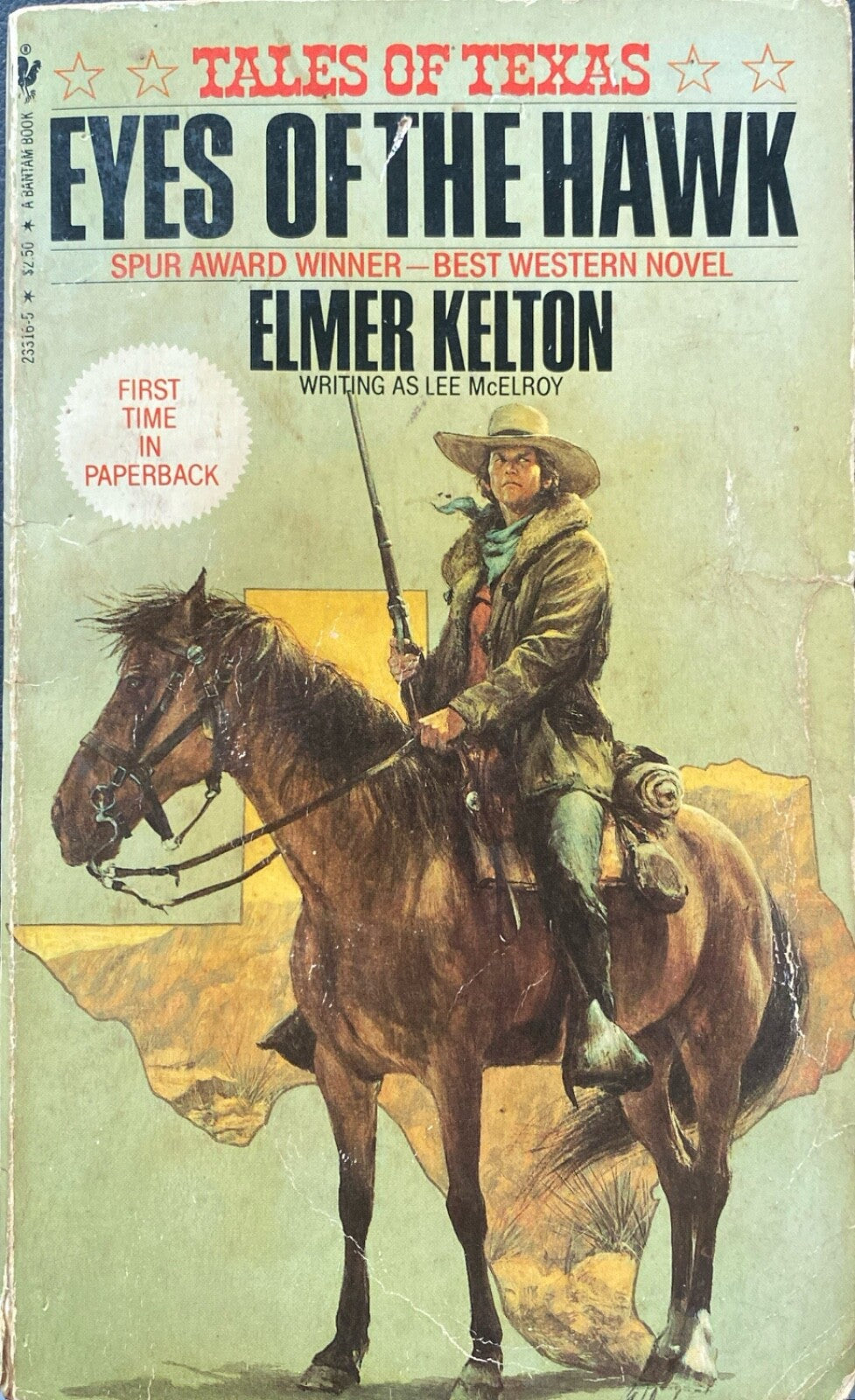 Eyes of the Hawk by Elmore Kelton 1983 Bantam Paperback