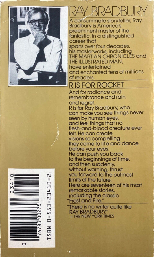 R Is For Rocket by Ray Bradbury 1983 Bantam Paperback