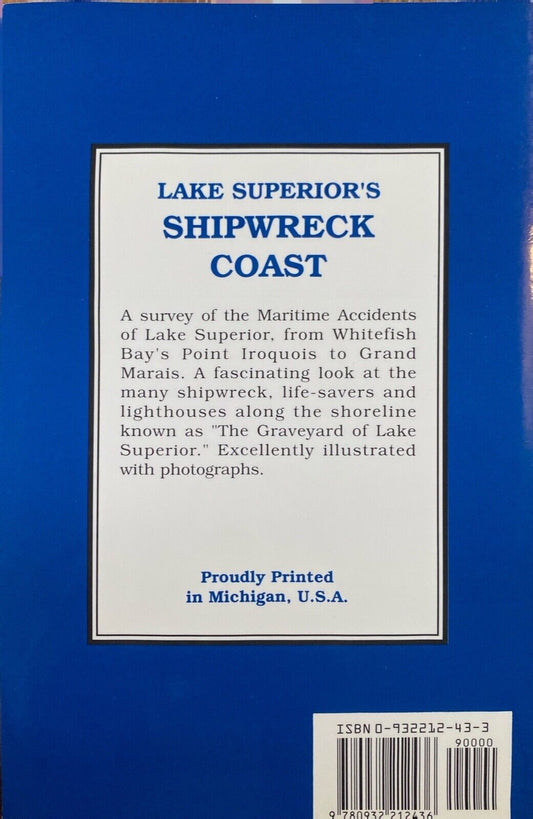 Lake Superior's Shipwreck Coast by Frederick Stonehouse 1999 Avery Paperback