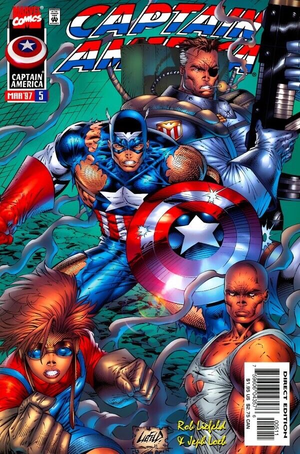 Marvel Comics Captain America #5 Modern Age 1997 Variant