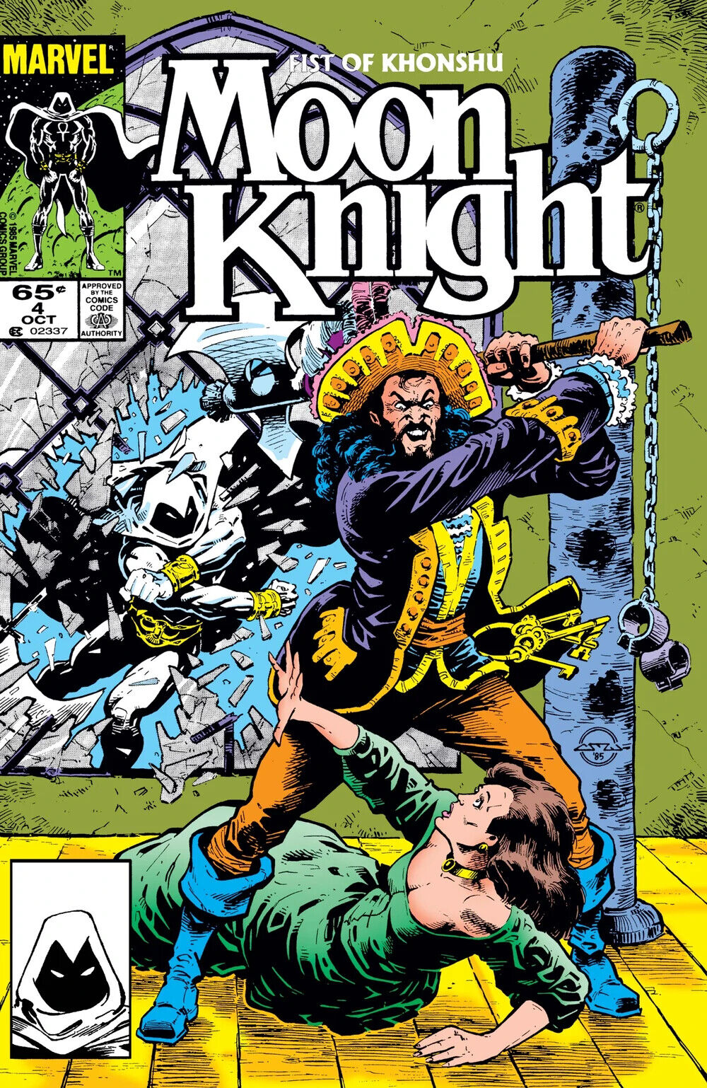 Marvel Comics Moon Knight Fist of Khonsu #4 Copper Age 1985