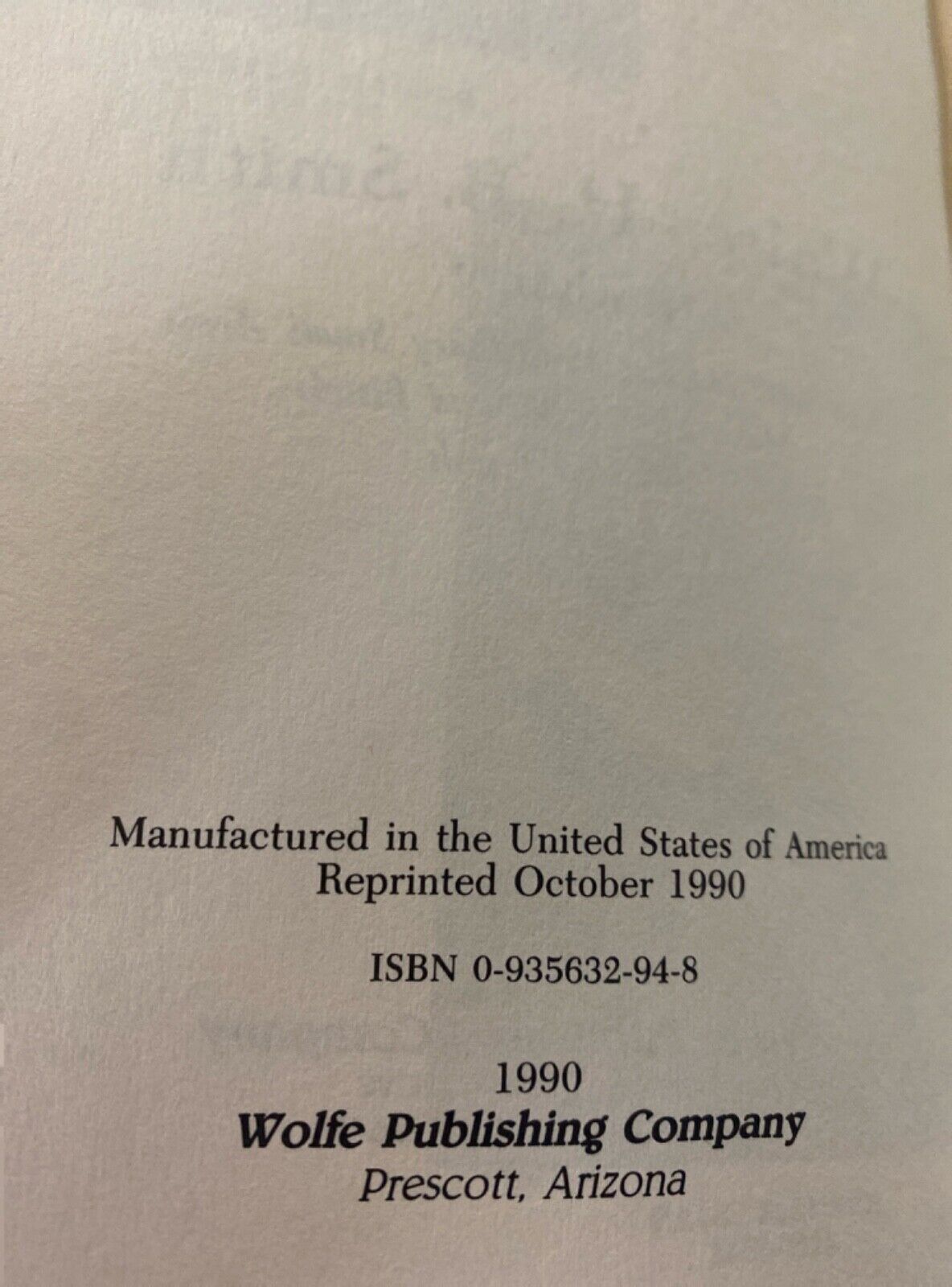Mauser Rifles and Pistols by W.H.B. Smith 1990 Wolfe Publishing Hardcover