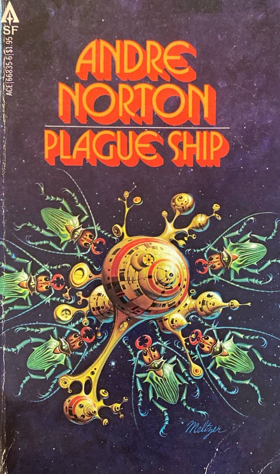 Plague Ship by Andre Norton c.1980 Ace Paperback