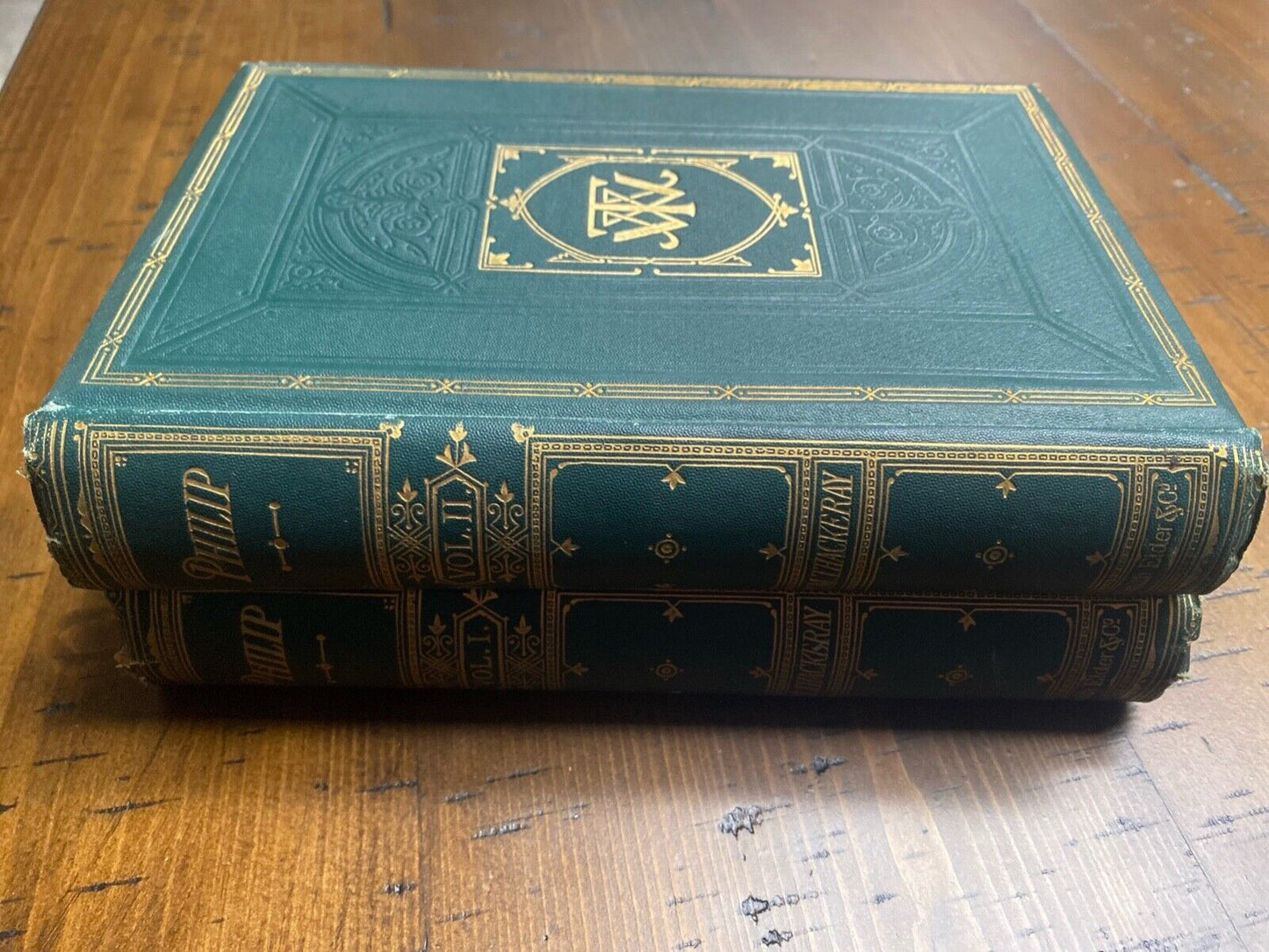 The Adventures of Philip by W.M. Thackeray 1869 Hardcover London (Two Volumes)