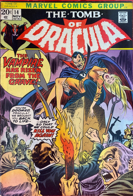 Marvel Comics Tomb of Dracula #14 Bronze Age 1973