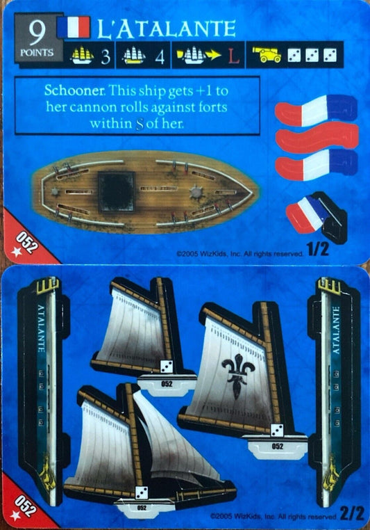 WizKids Pirates CSG of the Revolution 052 L'Atalante Unpunched
