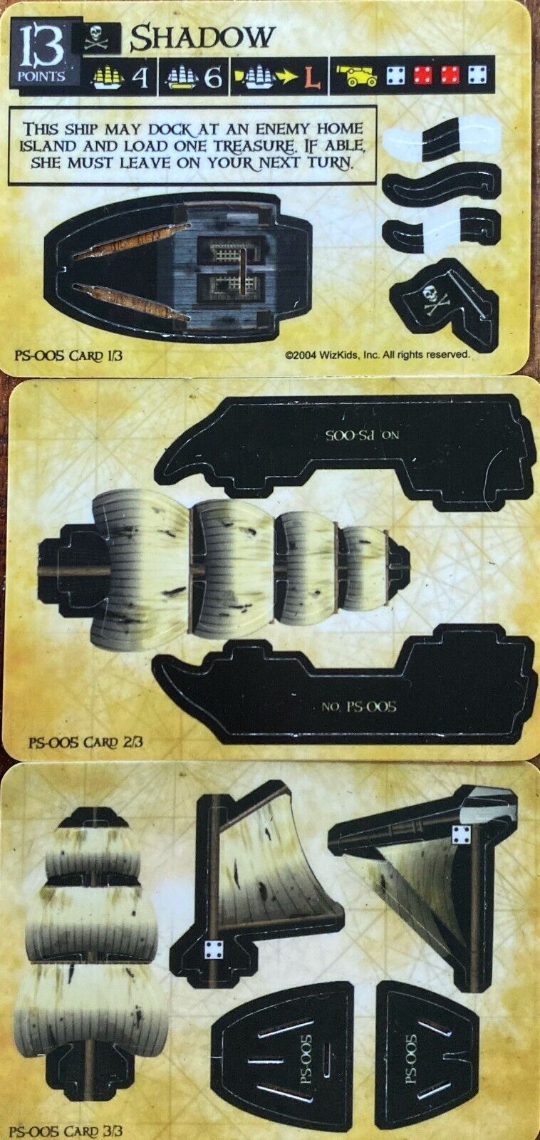 WizKids Pirates CSG of the Spanish Main PS-005 Shadow