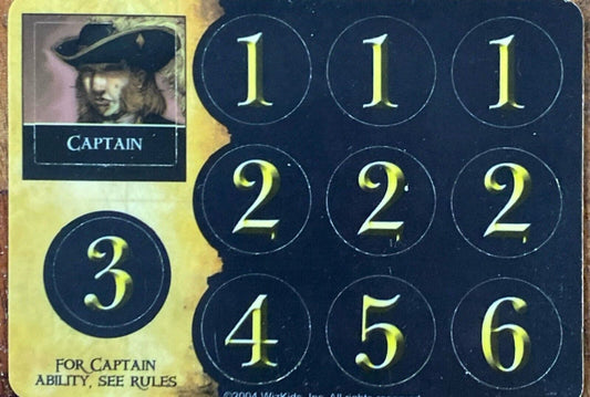 WizKids Pirates CSG of the Spanish Main T-010 Captain