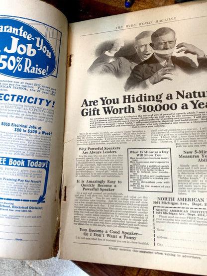 The Wide World Magazine No. 322 Vol. 54 February 1925 London Pulp