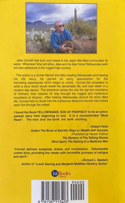 Yellowsnake: Son of Prophecy by Jake Conrad 2000 1st Books Paperback
