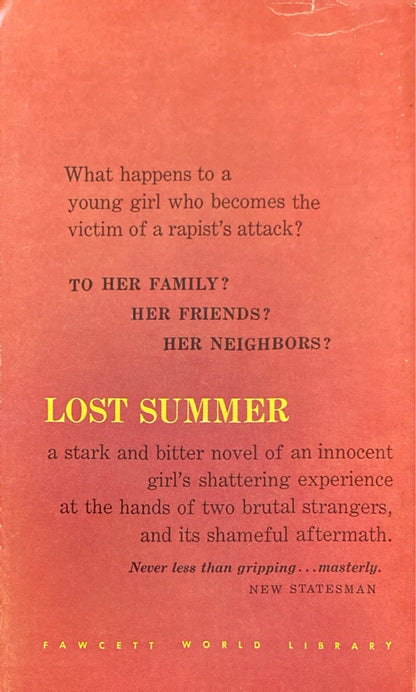 Lost Summer by Christopher Davis 1959 Crest Giant d319 Paperback