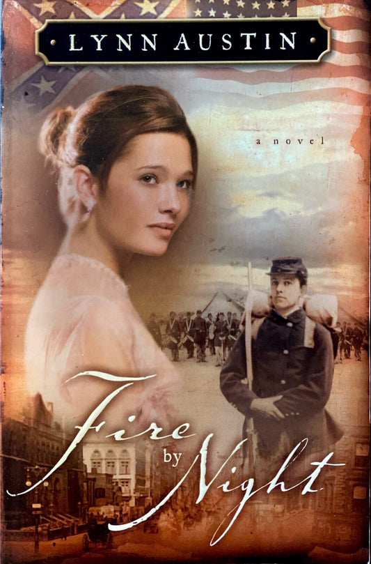 Fire by Night by Lynn Austin 2003 Bethany House Trade Paperback