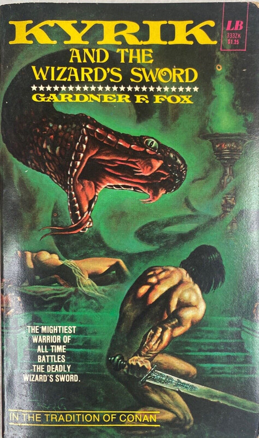 Kyrik and the Wizard's Sword by Gardner F. Fox 1976 Leisure 333ZK Paperback