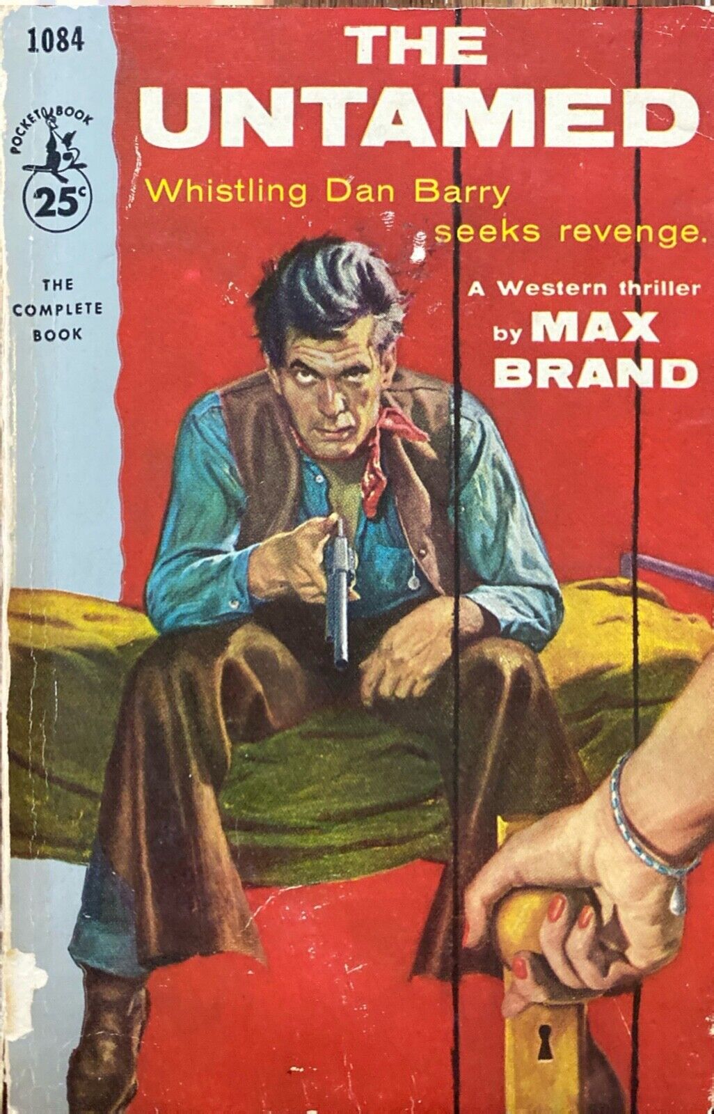 The Untamed by Max Brand 1955 Pocket 1084 Paperback First