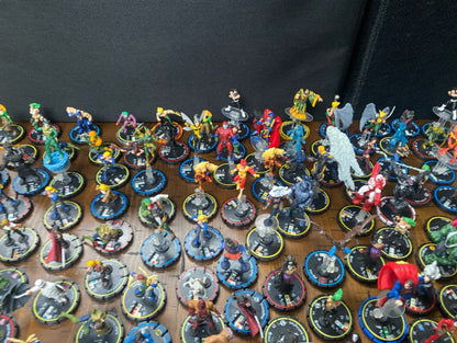 Large Lot 275 WizKids Heroclix Marvel DC Independent Hellboy Batman Rings