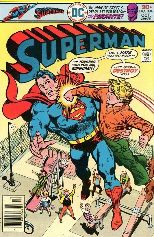 DC Comics Superman #304 Bronze Age 1976 Parasite